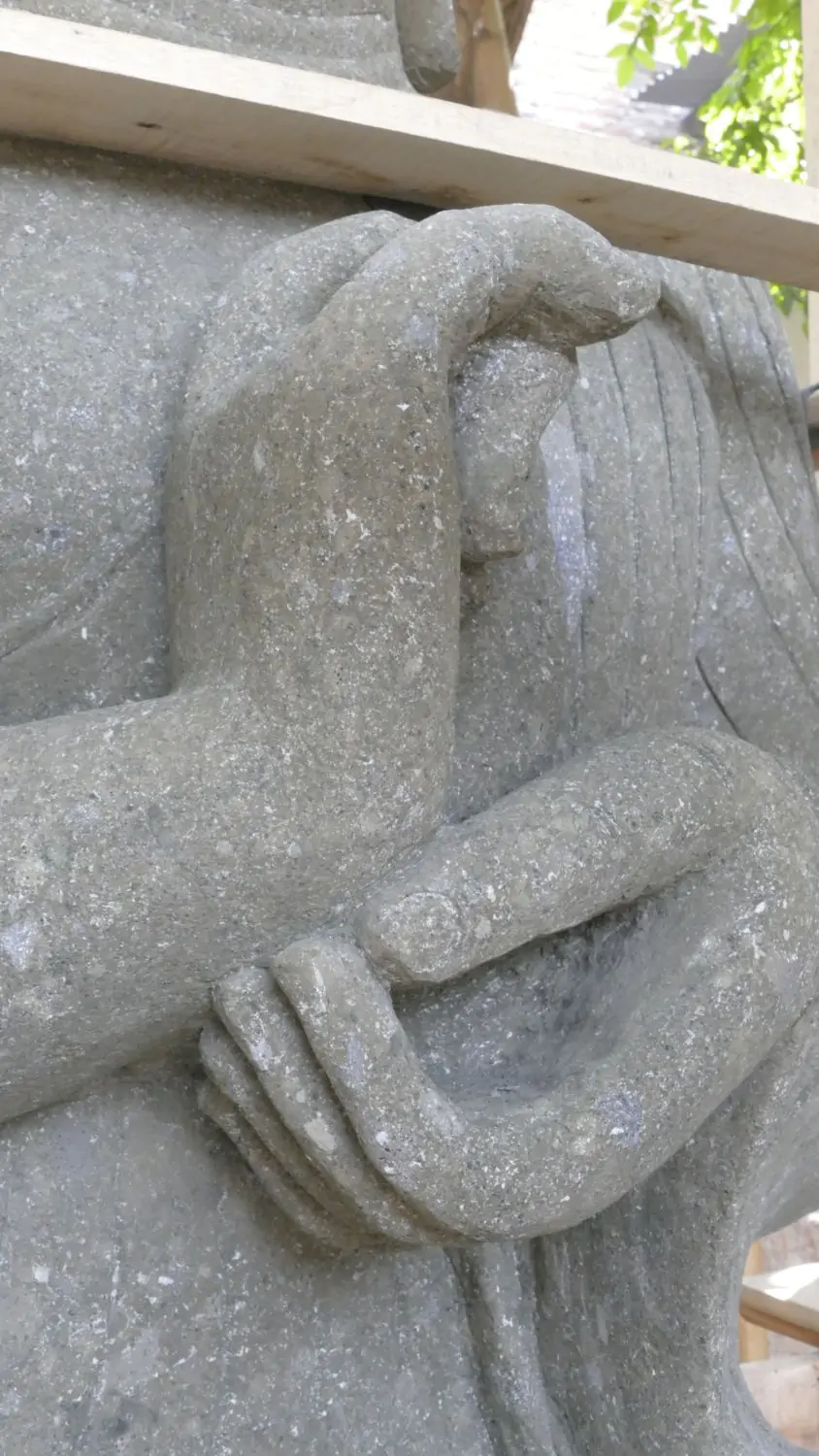  Product image 3 of the product “Seated Buddha, 200cm high, natural green ”